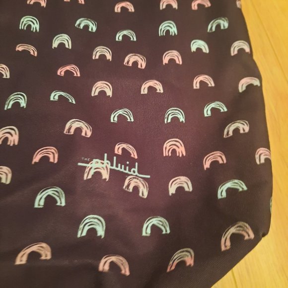 NWOT The Phluid Project Rainbow Black Tote - Picture 2 of 3